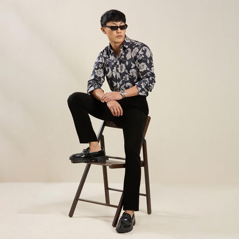 Image of MARK & ALBERT Men's Slim Fit Cotton Formal Shirt