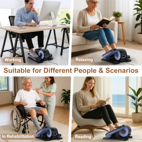 Image of Under Desk Elliptical for Office Pedal Exerciser Electric 12-Speeds