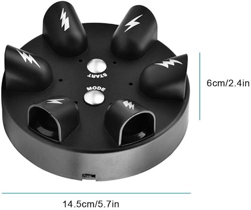 Miniatura 5 de Juego de fiesta detector de mentiras de juguete, micro choque eléctrico detector de mentiras prueba polígrafo juguete de dedo juego de mesa Max seis