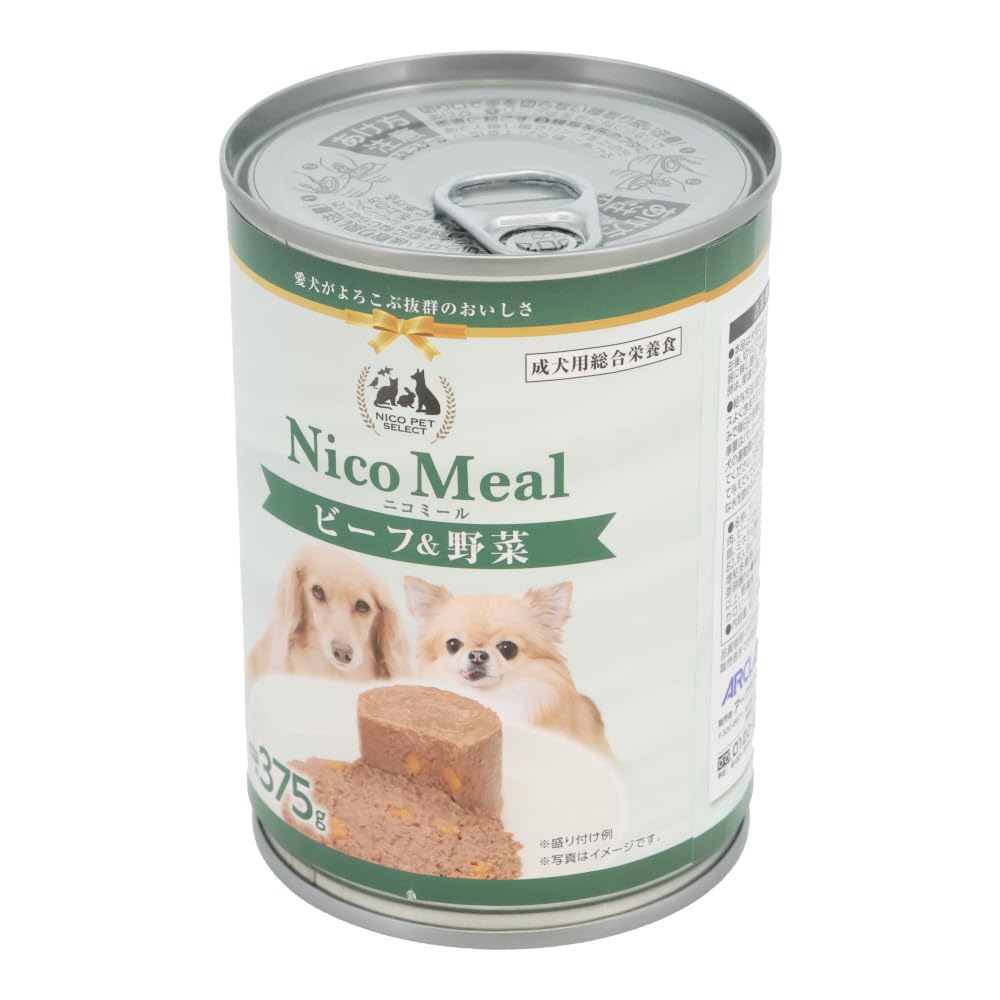 ドッグフード nico Amazon.co.jp: NICO PET SELECT 犬缶 NicoMeal 375g (375g, ビーフ