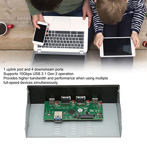 Kosdfoge Usb Front Panel Hub 10Gbps 2 Usb A 2 Usb C Usb 3.1 Gen 2 4 Ports High Performance 5.25In Front Panel Hub For Os X Pc, Supported For Windows,For Os X And For Linu #TOP3
