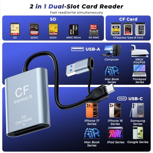 Rocketek CFexpress Type B + SD Reader