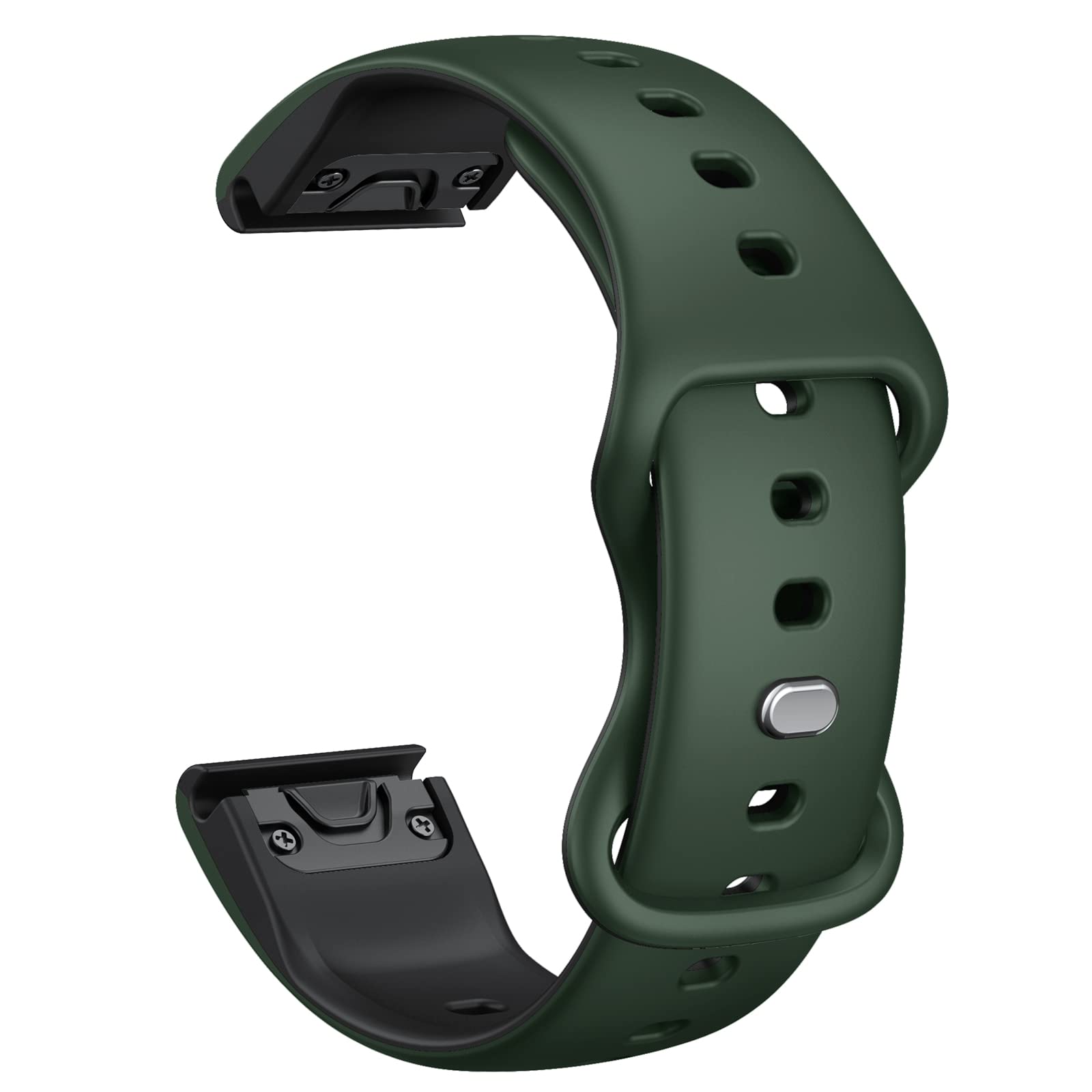 CUZOW Soft Silicone Quickfit 22mm Watch Bands Compatible with Fenix 8 47mm/Fenix 7/Fenix 6/Fenix 6 pro/Fenix 5/Fenix 5 plus, /Forerunner 955/945/935/Approach s60/S62/Instinct, Replacement Band