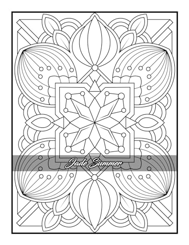 100 Amazing Patterns: An Adult Coloring Book with Fun, Easy, and Relaxing Coloring Pages - Image 78
