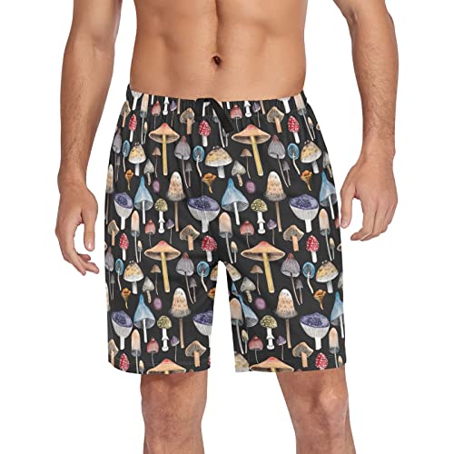 Ollabaky Men's Pajama Shorts Pjs Bottoms Sleep Shorts Lounge Wear Pajama Pants with Pocket - Main Image