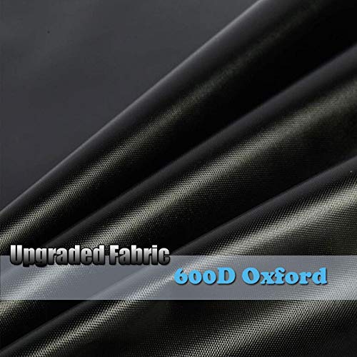 Himal Pro Lawn Mower Cover - Heavy Duty 600D Polyester Oxford, Waterproof, UV Resistant, Universal Size Tractor Cover Fits Decks up to 54’’ with Storage Bag, Black