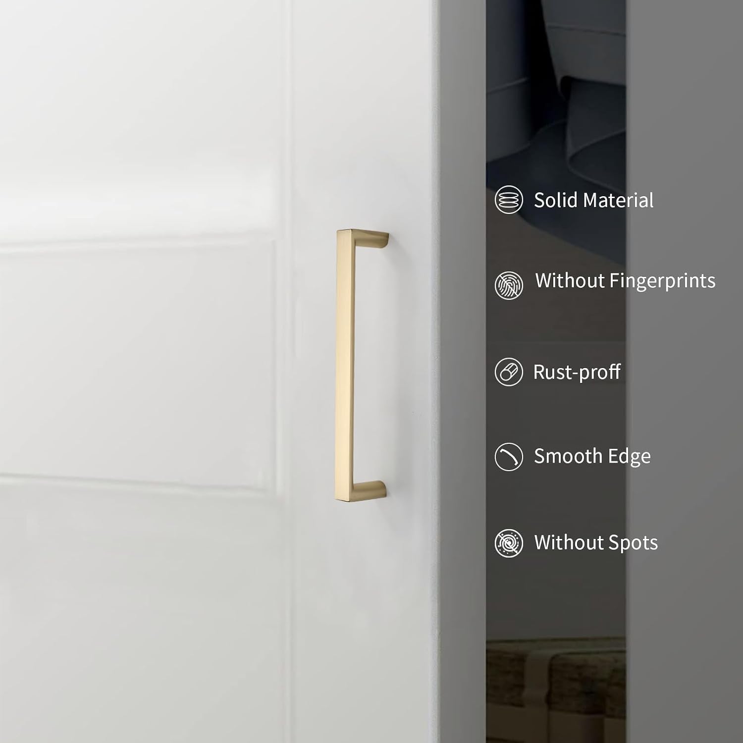 15 Pack 5 Inch Brushed Gold Cabinet Pulls, Kitchen Hardware | Heavy-Duty Solid Zinc, Screws Included, Good Scratch Resistance, Comfortable to Grip, Durability, Modern,for Drawer Dresser