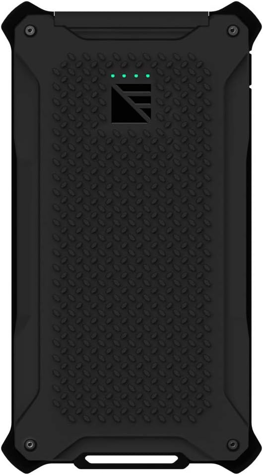 Poseidon: IP68 Waterproof, Shockproof, Dustproof, 10,000mah, 2 USB Port, 3.4 Amp Extreme Hard Use Portable Charger and Light Plus Paracord Charging Cable