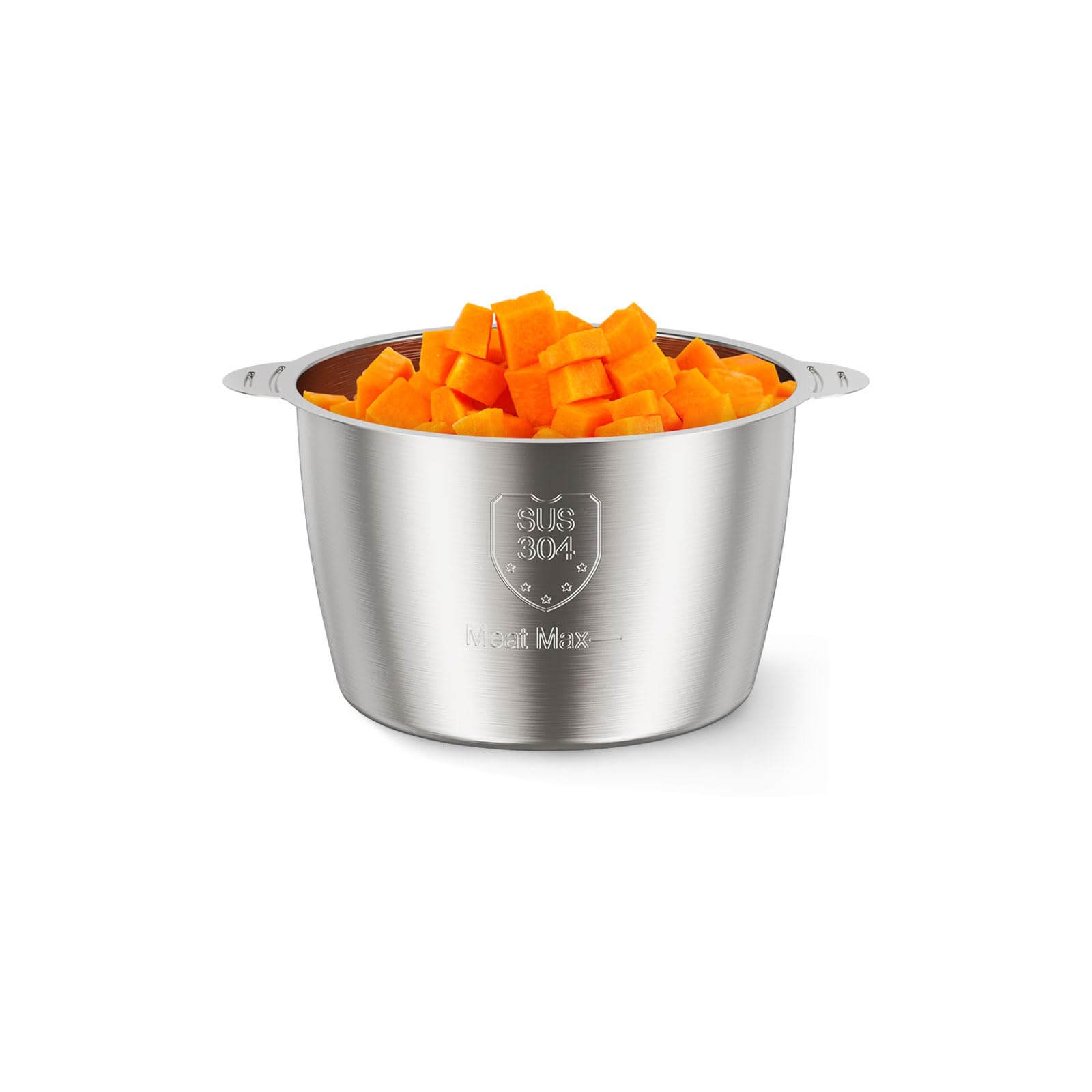SUS 304 - Cuenco de acero inoxidable compatible con procesador de alimentos  GC10 y GC10-SS, 1 unidad, 8 tazas 4