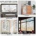 GORGECRAFT 39.4x17 Inch Pink Flower Rainbow Window Privacy Film 3D Frosted Stained Window Glass Decorative Window Cling Non-Adhesive Static UV Resistant Decals Reusable Sun Blocking Sticker for Home