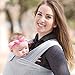 Beachfront Baby Wrap - Versatile Water & Warm Weather Baby Carrier | Made in USA with Safety Tested Fabric, CPSIA & ASTM Compliant | Lightweight, Quick Dry (Silver Wave, One Size)