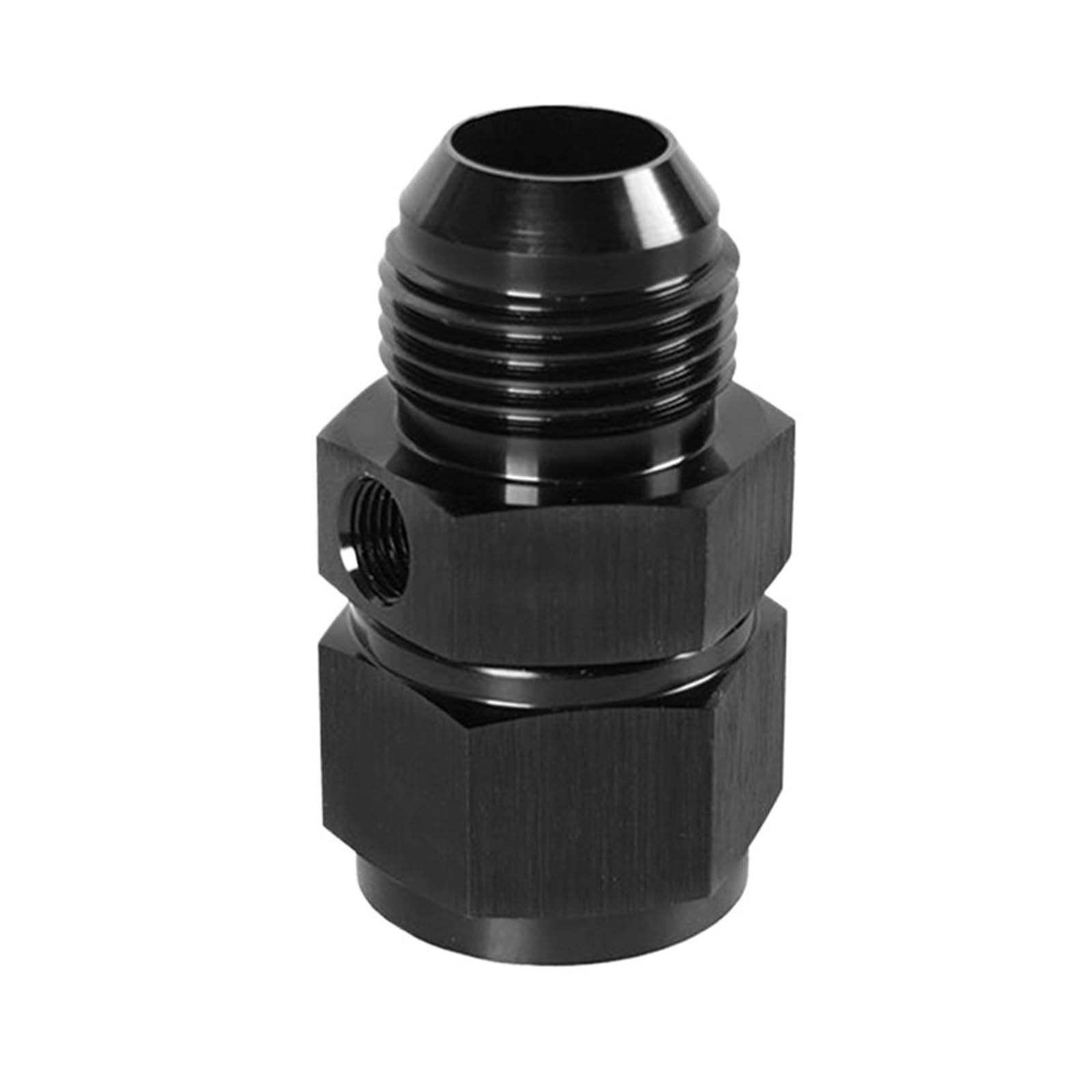Pneshgtt An10 An4 An6 An8 -1/8 Npt An Swivel Joint Connection Compatible With Gauge Sensor Side Port Adapter Alloy Flare Fitting Part(An10)