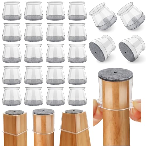 Ansible 24 Pcs Chair Leg Floor Protectors Round