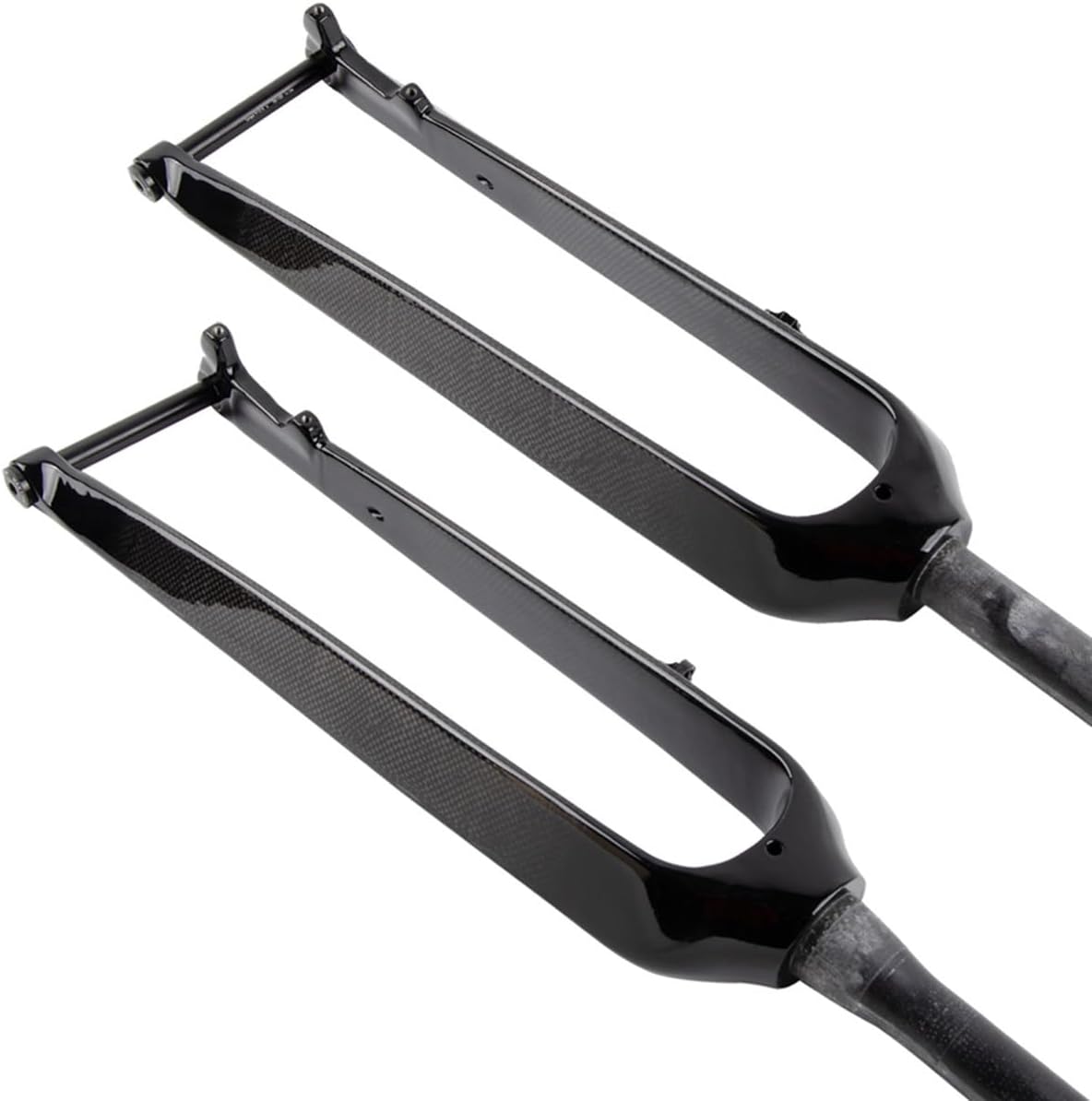 Carbon Fiber T800 Mountain Bike Rigid Fork 1-1/8'' Straight/Tapered Tube 100 * 15mm Thru Axle Rigid Fork with Thru-axle Rod