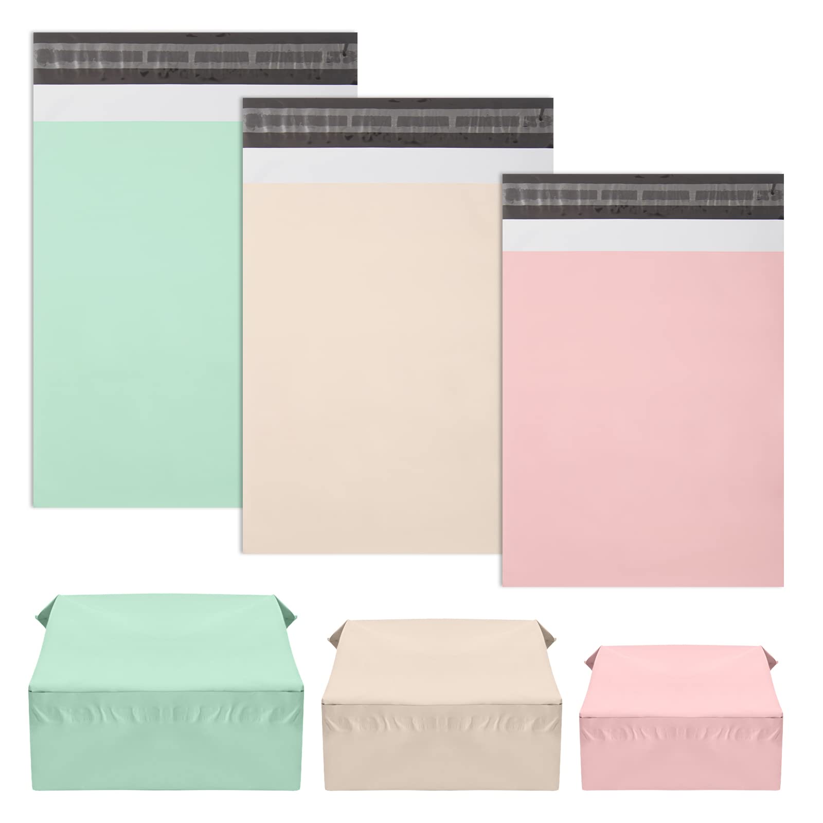 Oududianzi Variety Poly Mailers, 30 Pack Shipping Bags, Plastic Packaging Bags, Self-Seal Polymailers, Mailers Poly Bags, Assorted Shipping Envelopes for Small Business (10x12, 11x15, 12.5x16)