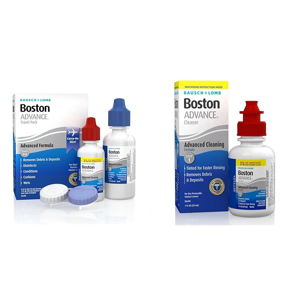 Boston Advance Formula, by Bausch + Lomb, Travel Pack 1 Each, Combo & Boston Advance
