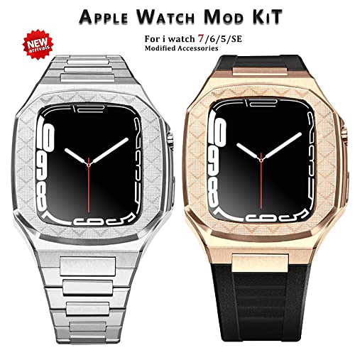 Kit modification Apple Watch boîtier métal et bracelet premium élégant - 2