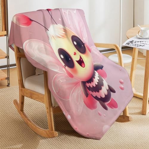 Couverture de canapé salon abeille et couvre-lit flannel doux 150x200cm - 8