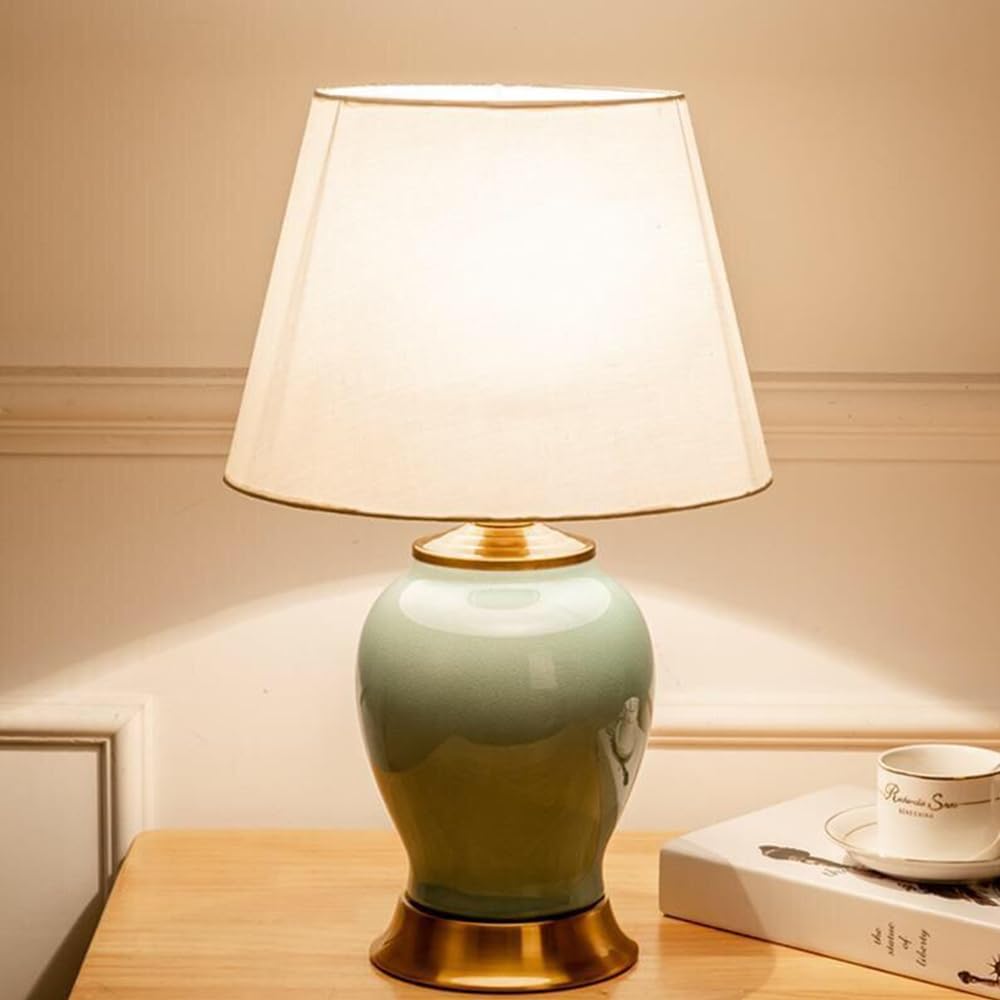 Khukhu Style 38 Contemporary Ceramics Table Lamp Creativity Bedside Desk Lamp