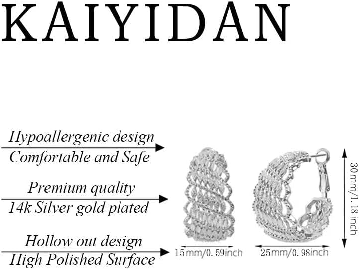 Silver Hoop Earrings For Women Trendy,Silver Chunky Big/Thin/Medium Multi Rainbow Colored Cubic Zirconia Dangle Huggie Geometric Square CZ Hoops,Birhtday Fashion Jewelry Gift. - Image 4