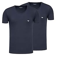 Emporio Armani Core Logoband - Confezione da 2 Magliette con Scollo a V