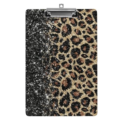クリップボード ヒョウ柄 A4 用箋挟み バインダー ファイルボード ファイルボード スケッチボード 文房具 軽量 おしゃれ