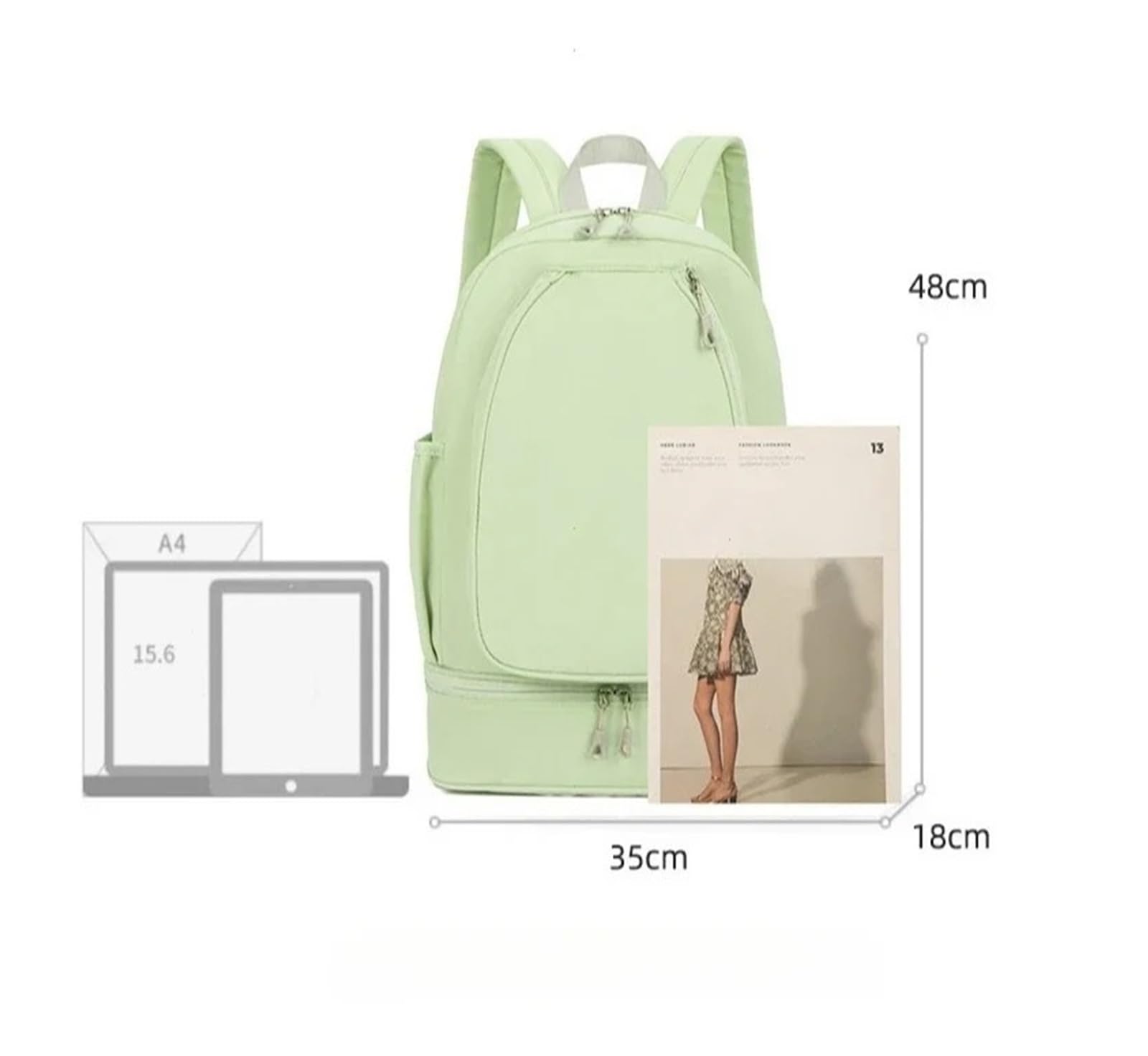 Raquetero Tenis Mochila for Gimnasio Y Fitness Al Aire Libre, Raquetas De Tenis Bádminton, Bolsa Entrenamiento, Zapatos Húmedos Secos, Bolsillo for Yoga, Almacenamiento Grande