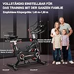 [2025 Aktualisierte] Wenoker Heimtrainer, Magnetwiderstand Stationäres Fahrrad für Zuhause, Indoor Bike mit Flüsterleise, Schweres Schwungrad und Verbesserter LCD-Monitor, Bis 160KG – Bild 5