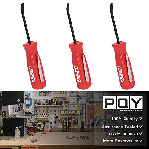 Pqy Mini Pocket Pry Bar With Pocket Clip 4.5" Length 3Pcs (Red) #TOP1