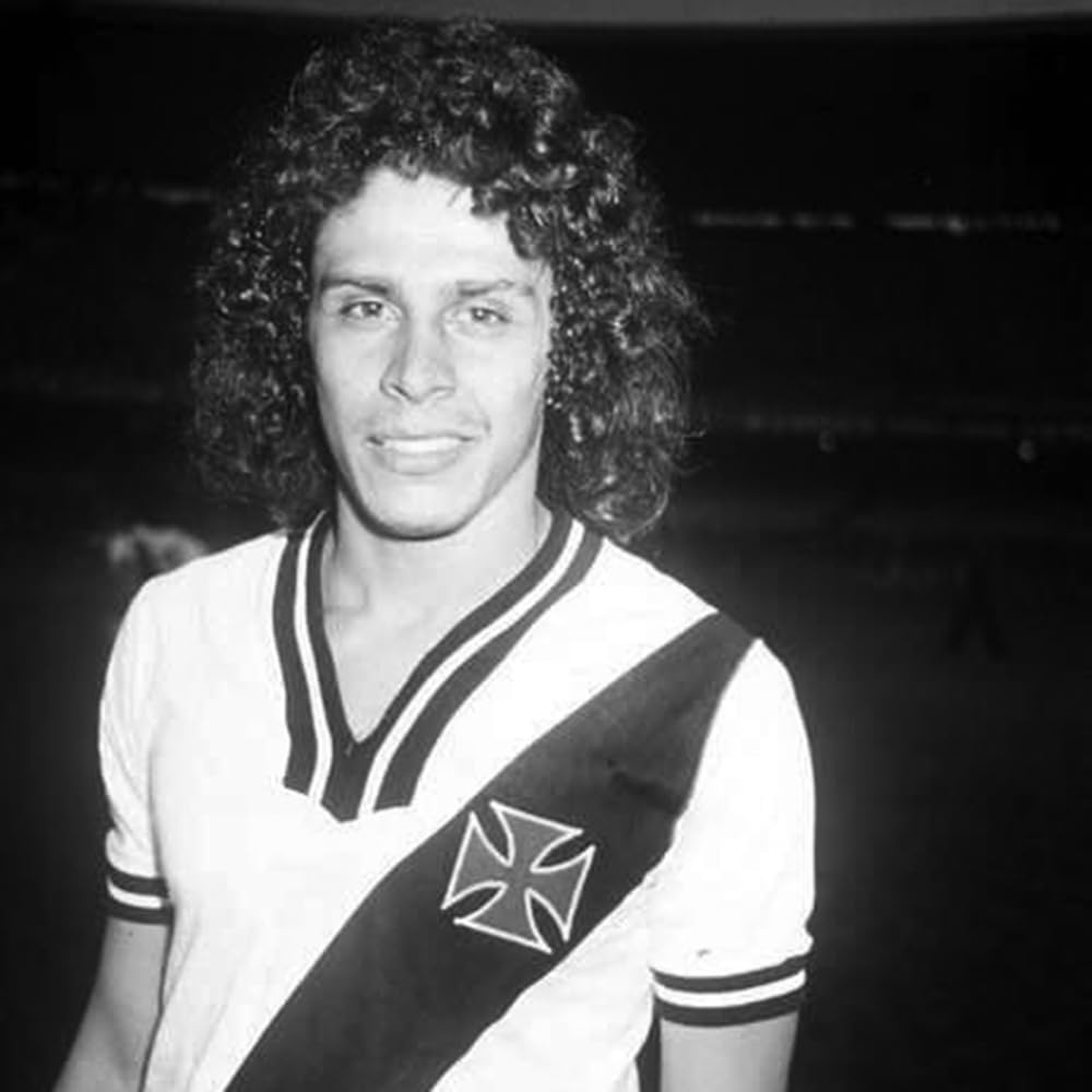 COPA - Maglia retrò - Calcio - Uomo - Vasco da Gama 1975 - Bianco - 50% Cotone – 50% Poliestere