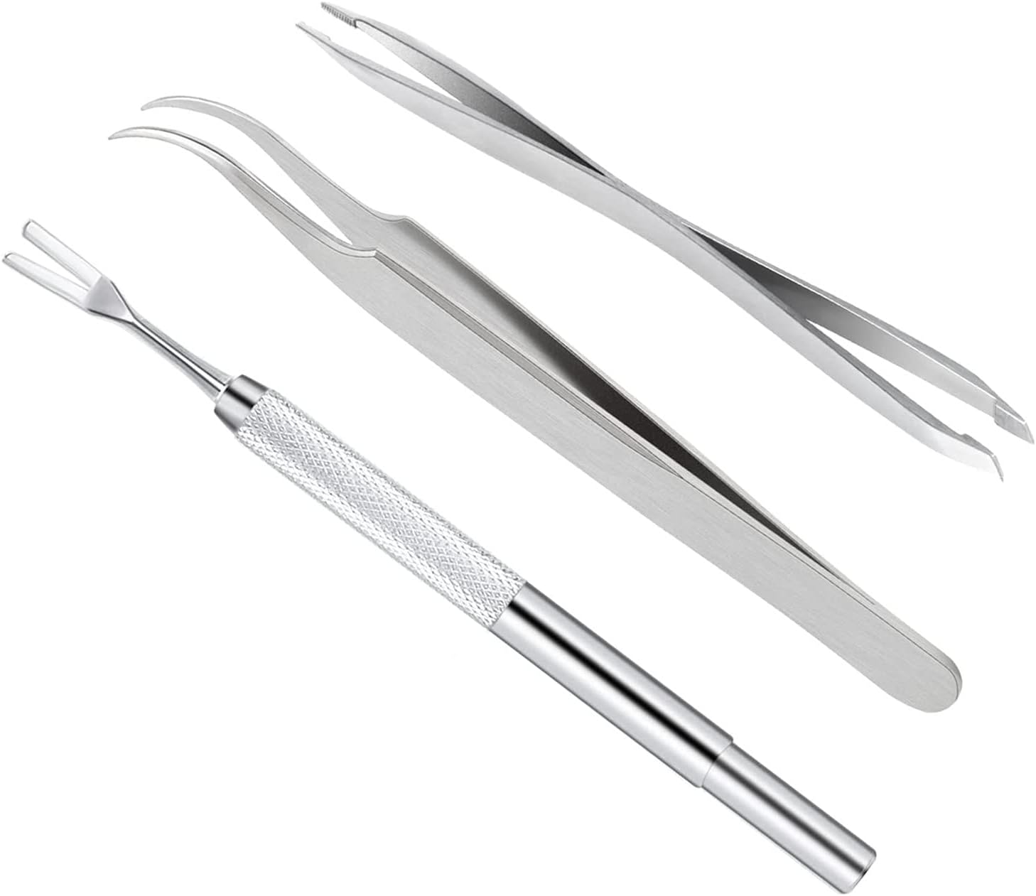 3 Pcs Tick Remover Tool Set, Stainless Steel Tick Remover Kit for Pet Cats and Dogs Including 1PCS Tick Removal Tweezers 1PCS Sharp Rake and 1PCS Two Clips 3 Pcs Tick Remover Tool Set, Stainless Steel Tick Remover Kit for Pet Cats and Dogs Including 1PCS Tick Removal Tweezers 1PCS Sharp Rake and 1PCS Two Clips