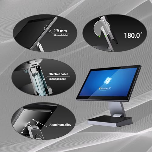 Image of All-in-One Split Screen Retail Cash Register SD-i800 15.6 Inch Windows System POS Terminal with Near Field Touch Screen 11.6 Inch Customer Display for Enhanced Shopping Experience