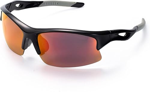 Youmuku Lentes de sol para hombre, lentes de sol deportivos polarizados para correr, ciclismo, golf, pesca, conducción, lentes de sol para mujeres y