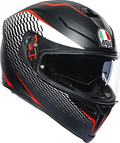Colore thunder matt black/white/red