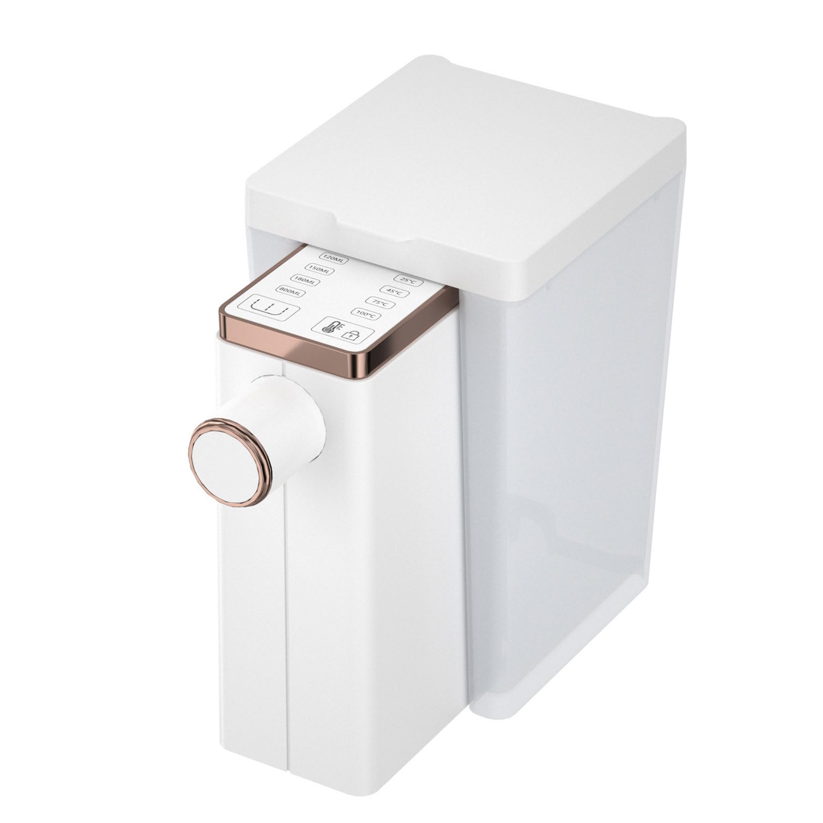Natychmiastowy dystrybutor gorącej wody, przenośny podgrzewacz na biurko o mocy 2100 W, 4 poziomy kontroli temperatury dla czajnika podróżnego Urządzenie do gorącej wody pitnej