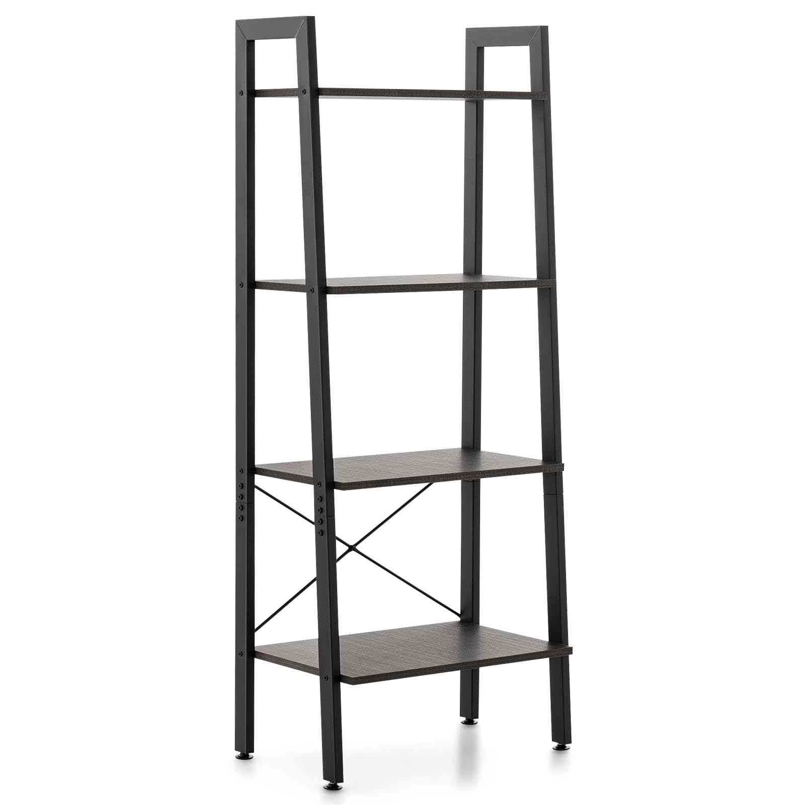 GIANTEX Libreria Industriale A 4 Livelli, Con Telaio In Metallo E