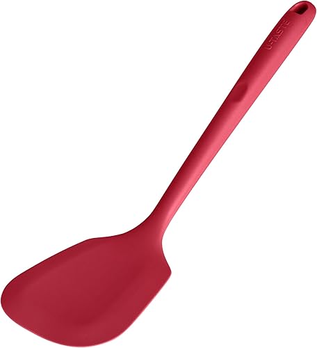 U-Taste - Espátula de cocina sólida de 13.6 pulgadas, libre de BPA, flexible y fina, de goma, sin costuras, para voltear huevos, panqueques en U-Taste - Espátula de cocina sólida de 13.6 pulgadas, libre de BPA, flexible y fina, de goma, sin costuras, para voltear huevos, panqueques en