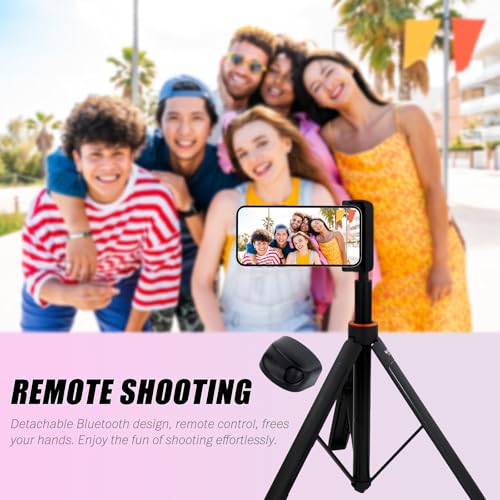 Image of Magnetic Selfie Ring Light, Snap Grip with Detachable Bluetooth Remote Control for iPhone, Rechargeable LED Fill Light, Smartphone Camera Handle, Photo Shooting Acccessories Compatible with Magsafe