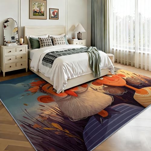 Tapis salon abstrait 140x200cm de qualité supérieure moderne