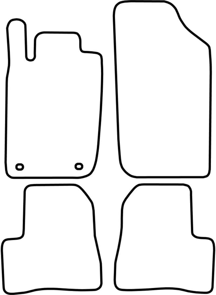 AUTO-STYLE AutoStyle Set velour car mats compatible with Peugeot 206 SW 2002-2007