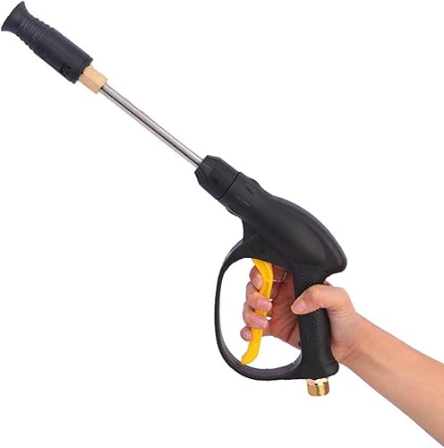 Miniatura 6 de Boquilla de manguera de agua, varilla larga, 2023, boquilla giratoria de 360°, rociador de latón de metal resistente, hebillas de ahorro de mano de