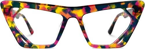 Miniatura 8 de VOOGLAM Gafas con filtro de luz azul con ojo de gato marco de anteojos de moda para mujer antifatiga ocular y rayos UV