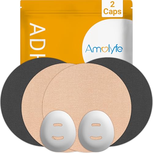 Amolyfe - Dexcom G7 & Stelo Adhesive Patches Trial Pack - 2 Reusable Add-On Protective G7 Sensor Covers for Better Rotation, Sample Waterproof and Breathable Dexcom G7 Stelo Over Patches Included