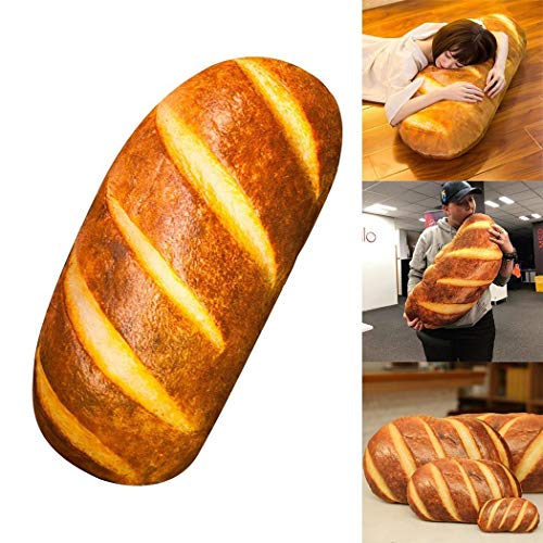 Fantastick 3D HD Prints Butter Bread Shape Pillow Plush Toys for Home Décor