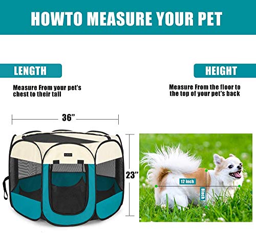 image for Autokcan Portable Pet Playpen, Dog Playpen Waterproof Foldable Indoor/