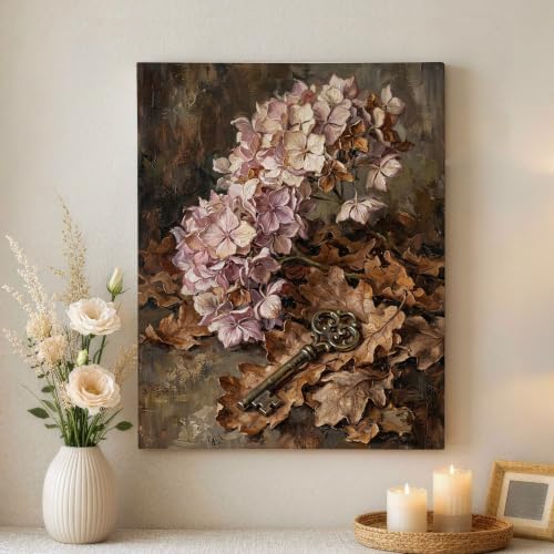 Lienzo decorativo violetta de hojas naturales para un hogar lleno de paz y armonía
