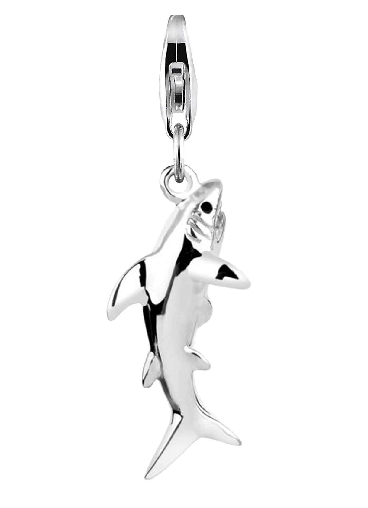 Nenalina Pendentif Charm grand requin en argent sterling pour tous les bracelets Charm 713811-000