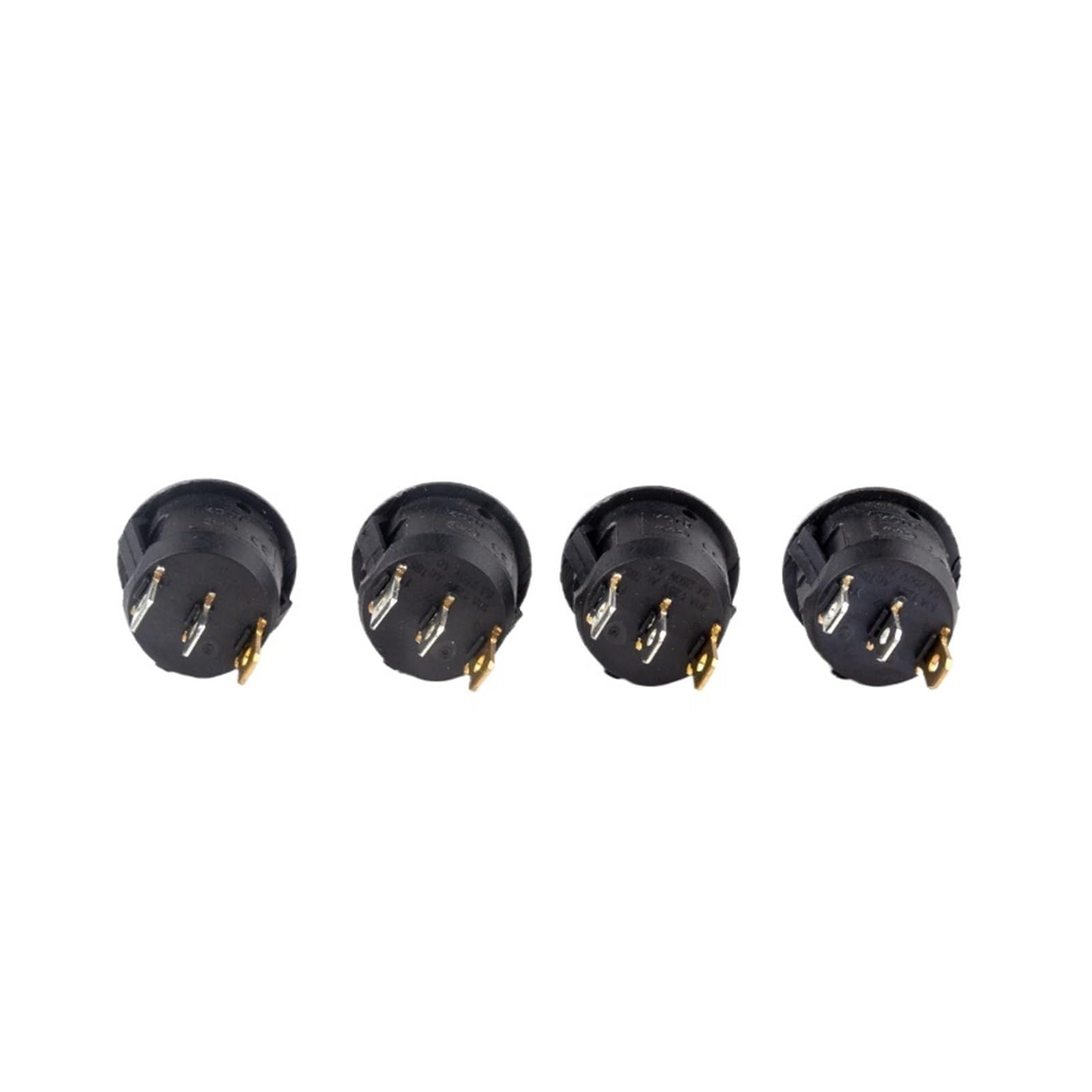 5 Piezas KCD1 20MM Interruptor Basculante Circular 3 Pines ON-Off 2 Posiciones 6A/250VAC 10A/125VAC SPST LED con Luz(Blue,5 PCS-12V)