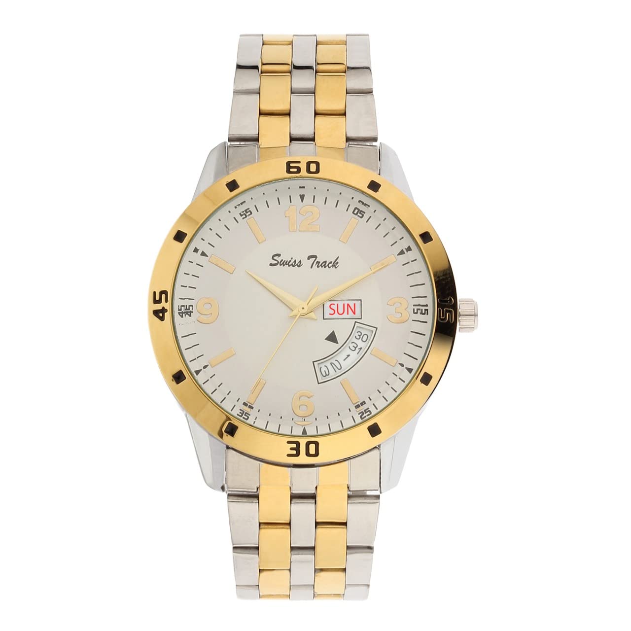 swiss track Analog Gold and Silver Dial Mens Watch (Model_ST-039) Pack of 1 Pc (B0BVYRYWW2) Amazon Price History, Amazon Price Tracker