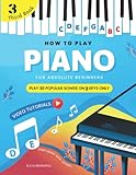 How To Play Piano for Absolute Beginners: Easy Sheet Music with Letters for Kids I Third Book I Video Tutorial I Classical Traditional Christmas ... Lyrics Simple Chords I Step by Step Level 1